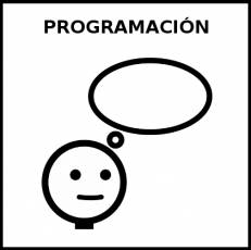 PROGRAMACIÓN - Pictograma (blanco y negro)