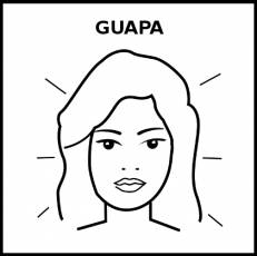 GUAPA - Pictograma (blanco y negro)