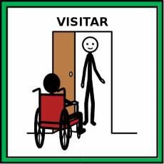 VISITAR (EN SILLA) - Pictograma (color)