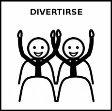 DIVERTIRSE - Pictograma (blanco y negro)