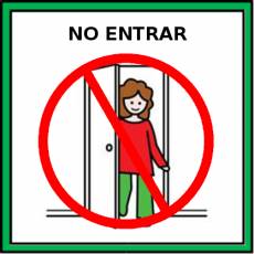 NO ENTRAR - Pictograma (color)