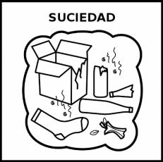 SUCIEDAD - Pictograma (blanco y negro)