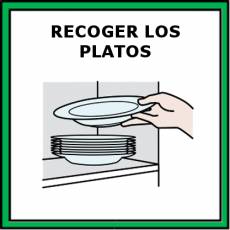 RECOGER LOS PLATOS - Pictograma (color)