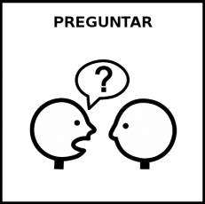 PREGUNTAR - Pictograma (blanco y negro)