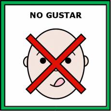 NO GUSTAR (SABOREAR) - Pictograma (color)