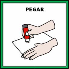 PEGAR (PEGAMENTO) - Pictograma (color)