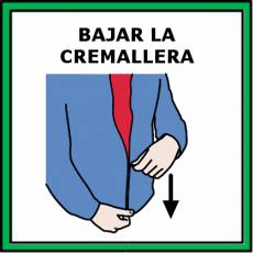 BAJAR LA CREMALLERA - Pictograma (color)