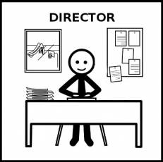DIRECTOR - Pictograma (blanco y negro)