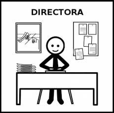 DIRECTORA - Pictograma (blanco y negro)