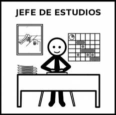 JEFE DE ESTUDIOS - Pictograma (blanco y negro)