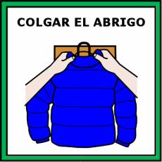 COLGAR EL  ABRIGO - Pictograma (color)