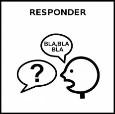 RESPONDER - Pictograma (blanco y negro)