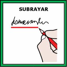 SUBRAYAR - Pictograma (color)