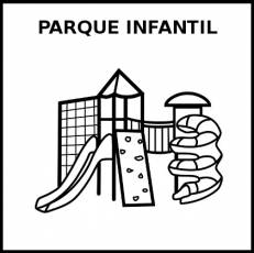 PARQUE INFANTIL - Pictograma (blanco y negro)