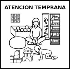 ATENCIÓN TEMPRANA - Pictograma (blanco y negro)