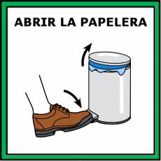 ABRIR LA PAPELERA - Pictograma (color)