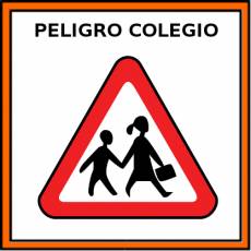 PELIGRO COLEGIO - Pictograma (color)