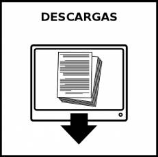 DESCARGAS - Pictograma (blanco y negro)