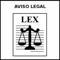 AVISO LEGAL - Pictograma (blanco y negro)