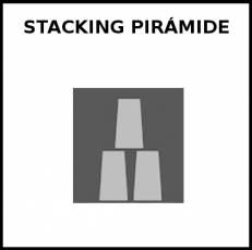 STACKING PIRÁMIDE - Pictograma (blanco y negro)