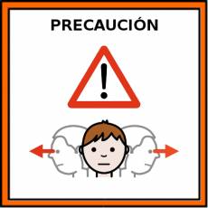 PRECAUCIÓN - Pictograma (color)