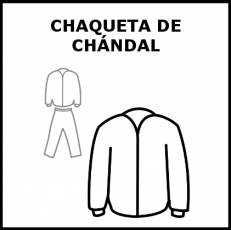 CHAQUETA DE CHÁNDAL - Pictograma (blanco y negro)