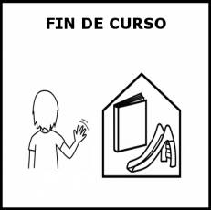 FIN DE CURSO - Pictograma (blanco y negro)