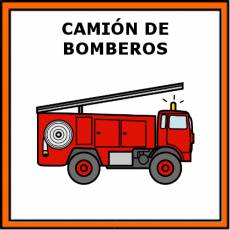 CAMIÓN DE BOMBEROS - Pictograma (color)