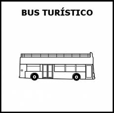 BUS TURÍSTICO - Pictograma (blanco y negro)