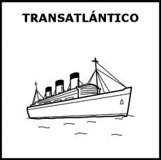 TRANSATLÁNTICO - Pictograma (blanco y negro)