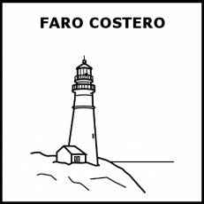 FARO COSTERO - Pictograma (blanco y negro)