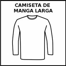 CAMISETA DE MANGA LARGA - Pictograma (blanco y negro)