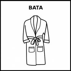BATA (CASA) - Pictograma (blanco y negro)