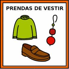 PRENDAS DE VESTIR - Pictograma (color)