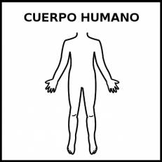CUERPO HUMANO - Pictograma (blanco y negro)