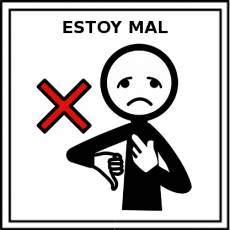 ESTOY MAL - Pictograma (color)