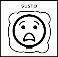 SUSTO - Pictograma (blanco y negro)
