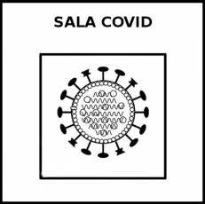 SALA COVID - Pictograma (blanco y negro)