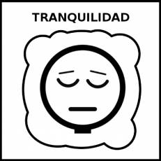 TRANQUILIDAD - Pictograma (blanco y negro)