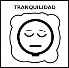 TRANQUILIDAD - Pictograma (blanco y negro)