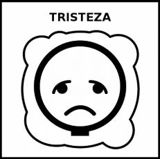 TRISTEZA - Pictograma (blanco y negro)