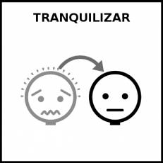 TRANQUILIZAR - Pictograma (blanco y negro)