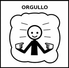 ORGULLO - Pictograma (blanco y negro)