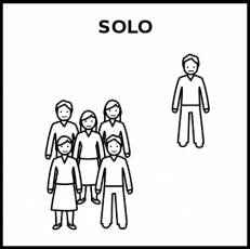 SOLO - Pictograma (blanco y negro)