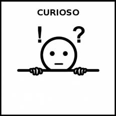 CURIOSO - Pictograma (blanco y negro)