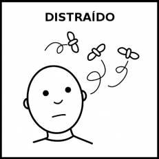 DISTRAÍDO - Pictograma (blanco y negro)