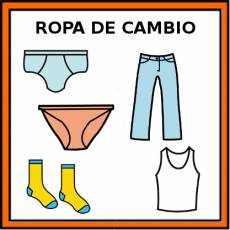 ROPA DE CAMBIO - Pictograma (color)