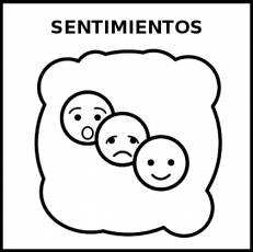 SENTIMIENTOS - Pictograma (blanco y negro)