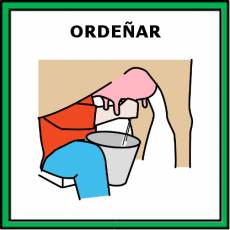 ORDEÑAR - Pictograma (color)