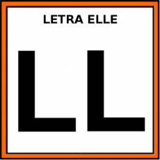 LETRA ELLE (MAYÚSCULA) - Pictograma (color)